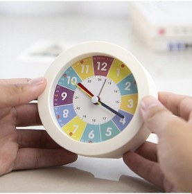 Resim Kırık Beyaz Çocuklar İçin Analog Çalar Saat, Sessiz, Çalar Saat Ve Lamba, Plastik Diğer 