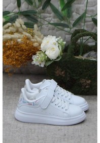 Resim M.p 242 3317 Beyaz Rahat Hafif Kız Çocuk Ayakkabı 001 