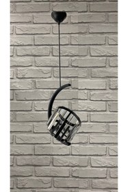 Resim Genel Markalar Yarımay taşlı şık tekli siyah takı 