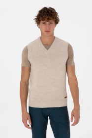 Resim U.s. Polo Assn. Erkek Koyu Bej Süveter 50318158-vr088 Koyu Bej 