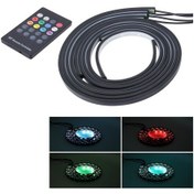 Resim Sones 4'ü 1 Arada 90cm/120cm Rgb Renkli Yanıp Sönen Dekoratif Şase Işığı Ses Kontrolü Işık Müzik Ritim Işığı, Kablosuz Uzaktan Kumanda İle, Dc 12v 