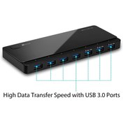 Resim Tp-Link Uh700, 7-port 5gbps 12v/2.5a Güç Adaptörü Usb 3.0 Çoklayıcı 