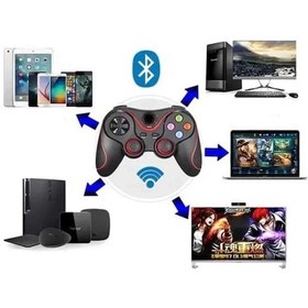 Resim Flzdgnkr Joystik Gamepad Bluetooth Telefon Tutucu Oyun Kolu Telefon Android Uyumlu 
