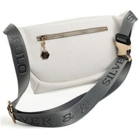 Resim Silver Polo Sp1192 Kadın Bel Çantası Logolu Beyaz-a.gri 