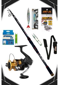 Resim Oslo Master Telespin 270cm 14-42gr Shimano Fx 4000 8 Örgü Spin Olta Seti 