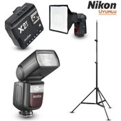 Resim Godox V860III-N Nikon Flaş Full Set - Tripod 