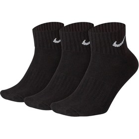 Resim U NK CUSH QTR 3PR-VALUE 1 Siyah Unisex Çorap 