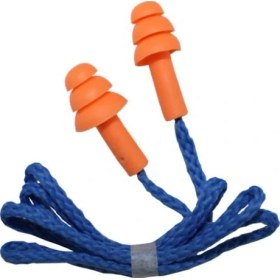 Resim Muhtelif Silikon Çam Tipi Kulak Tıkacı - Yıkanabilir Tekstil Ipli 