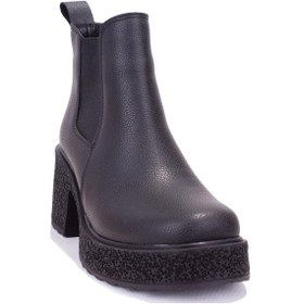 Resim Dagoster Dza07-8962200 Siyah Günlük Platform Topuklu Kadın Bot 001 