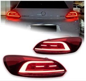 Resim Volkswagen Scırocco 2009 - 2014 Led Stop / Halojen Stoplu Araçlar İçin 
