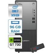 Resim Lenovo Thinkcentre Neo 50T Gen5 Intel Core I7 14700 96GB DDR5 256GB SSD Windows 11 Pro Nvidia GT730 4gb Masaüstü Bilgisayar 73012UAS0GL00P26 