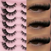 Resim 7 Çift 3D Kedi Gözü Sahte Vizon Kirpik, Lüks Rus Kıvrımı DD Hacimli Süper Kalın ve Dramatik, Yeniden Kullanılabilir, Çapraz Stil, Çift Uzunluk 7-15mm, Başlangıç Dostu Tatil Makijası, Göz Şekli İçin Mükemmel Uyum 