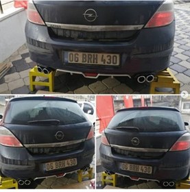 Resim İtibar Opel Astra H 4 Çıkışlı Egzoz Görünümlü Arka Tampon Ek'i Di 