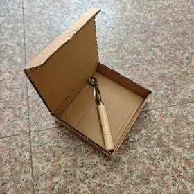 Resim 1 adet/2 adet Metal Rulo Karton Delme ve İşaretleme Aracı Ahşap Saplı, Dayanıklı ve Sağlam, Kedi Tırmalama DIY El Sanatları, Karton Kutu Modifikasyonu, Düzgün Bükme ve Katlama Sağlamak İçin Uygun 