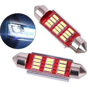 Resim Gürler Oto Tavan LED 2 Adet Plaka LED Iç Ortam Aydınlatma Soğutmalı LED Ampul 39mm 