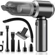 Resim Fochsia Grey 18000pa Güçlü Araç El Süpürgesi 100w Yüksek Güçlü Islak Kuru Hacımlı Pil 