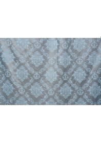 Resim Damaks Mavi Hazır Dikilmiş Pileli Fon Perde 75x260 Cm 