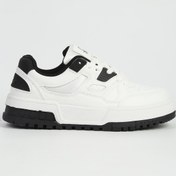 Resim Benetton Beyaz Siyah Kadın Spor Ayakkabı İTHAL BNI-12158 