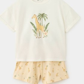 Resim MANGO Kids Desenli şort pijama 