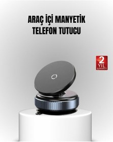 Resim Vakum Adsorpsiyonlu Manyetik Telefon Tutucu Güçlü N52 360 Evrensel Uyumluluk 3344604 