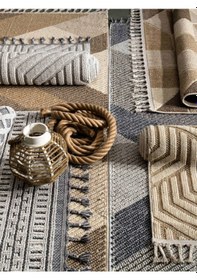 Resim Vivaldi Fez 3002 Mavi İskandinav Salon Yolluk Halısı 