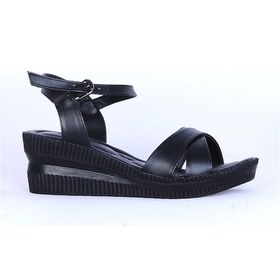 Resim Moda Ayakkabı 151 Ortopedik Cilt 7cm Kadın Sandalet Ayakkabı Siyah 