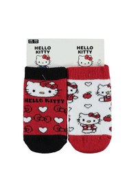 Resim Hello Kitty Havlu 0-24 Ay Bebek Kız Çorap Set - Standart 12 Ay Çok Renkli 