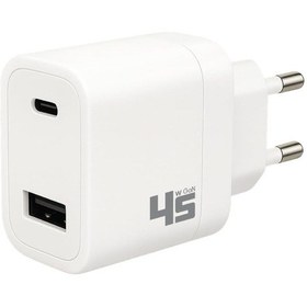 Resim Redline 45w Gan Type-c + Usb-a Hizli Sarj Adaptörü 