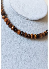 Resim Badeaccessories Rondela Kaplangözü Doğal Taş Kolye Turuncu 