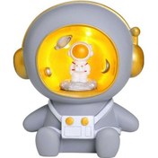 Resim Metabagua Yaratıcı Gece Lambası Astronot Para Kutusu 428tok Gri 