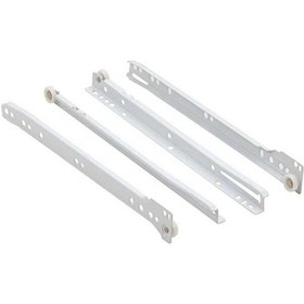 Resim Standart Çekmece Kızağı Dolap Çekmece Rayı Beyaz 45cm 1 Takım Y- Metal 