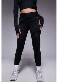 Resim Nike Pro Sculpt Tigh Fit High-waisted 7/8 Leggings Toparlayıcı Siyah Tayt Siyah 