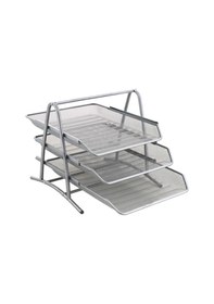 Resim Glassepet- 3'lü Tel Evrak Rafı Seti Gümüş Diğer 