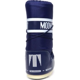 Resim Moon Boot Kadın Kar Botu Mavi Kauçuk Taban Bağcıklı Su Geçirmez Özellikli Kışlık Ayakkabı 14004400 