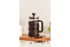 Resim Feyza Design 600 ml Siyah Borosilikat Cam French Press, Şık ve Dayanıklı Tasarım 