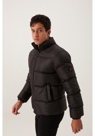 Resim Polo State Erkek Regular Fit Şişme Mont Siyah 