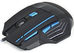Resim Hadron HDG30 3600 Dpi Ledli 1.44 M USB Kablolu Oyuncu Mouse Siyah Mavi 