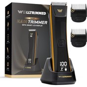 Resim WELLTRIMMED LCD Ekranlı Tıraş Makinesi 90Dk Pil Ömrü, Çıkarılabilir Seramik Bıçak, USB Şarj. Islak Kuru Kullanım 
