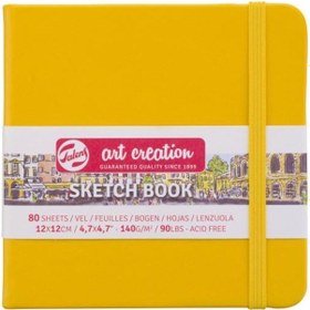 Resim Art creation Sketch Book Eskiz Bloğu 12x12 140gr 80 Yaprak SARI 