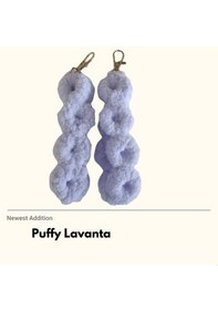 Resim Puffy Lavanta Telefon Askısı 