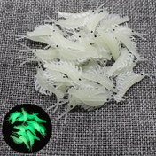 Resim 100 Adet Fosforlu Yumuşak Balıkçılık Yemleri - Gerçekçi Simülasyon Karides Yemi, PVC Malzeme, Kurşunsuz, Tatlı Su/Tuzlu Su Balıkçılığı için Kese Paketli 