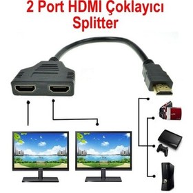 Resim 2 Port Hdmi Çoklayıcı Splitter Switch Ekran Çoğaltıcı Hub 