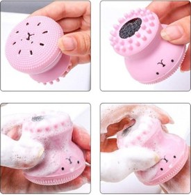 Resim Buffer Peeling Etkili Mini Silikon El Yüz Cilt Temizleme Fırçası 