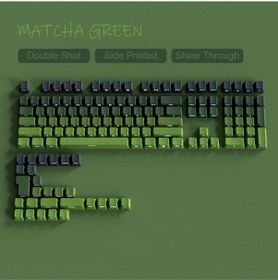 Resim Gradient Yan Baskı Klavye Tuşları Çift Pbt Klavye Tuşları 130 Key Kiraz Mx Keycaps Oyun Klavyesi 