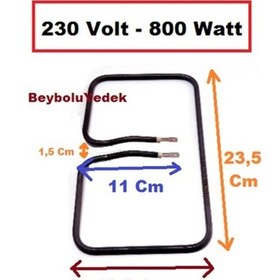 Resim Tost Makinesi Rezistans 23,5 Cm X 13,5 Cm 800 W 