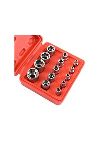 Resim Springsun 14 Parça E-torx Soket Takımı - Dayanıklı Krom Vanadyum Çelik, Otomotiv Ve Motor Tamiri İçin 