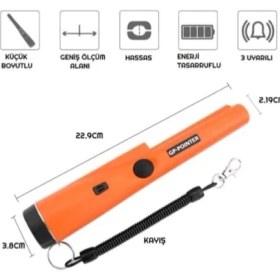 Resim Gp Pointer El Tipi Su Geçirmez Altın Gümüş Hazine Metal Dedektörü 