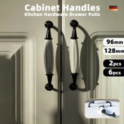 Resim 2/6 adet Vintage Seramik Dolap Kolları - Bohem/Nordik Tarzı Bakır Alaşımlı Dekoratif Çekmeceler, Dolaplar, Çekmeceler, Dolaplar, Dolaplar için Paslanmaz ve Dayanıklı, Çift Islak ve Kuru Kullanım - 96mm/128mm Kurulum Deliği Aralığı, Dolap Kolları|Dekoratif Kollar|Bakır Alaşımlı Yapı, Mobilya Donanımı 