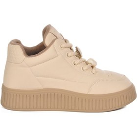 Resim Guja Bej İçi Polarlı Soğuğa Dayanıklı Kadın Sneaker Çok Renkli 
