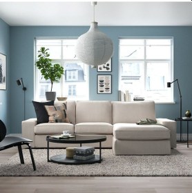 Resim 2'li Kanepe Ve Uzanma Koltuğu, Tresund Açık Bej 2Açık Ceviz 